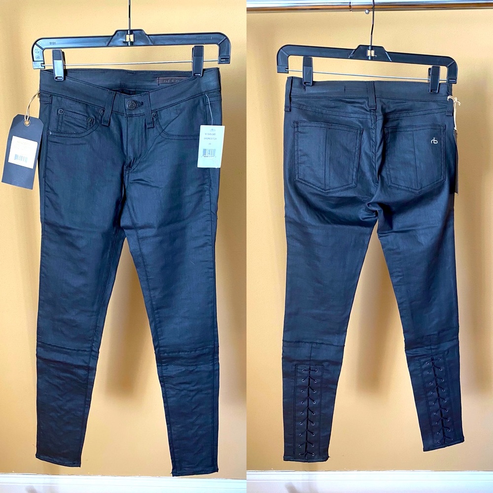 Rag & Bone Shoreditch Devi Lace Up jeans